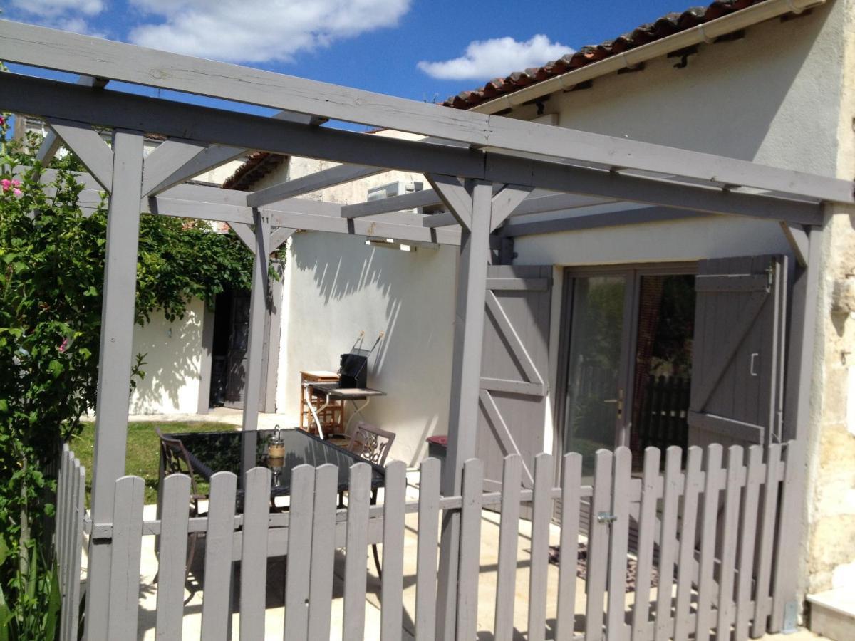 Studio Avec Piscine Privee Jardin Clos Et Wifi A Saint Jean D'Angely Exterior foto